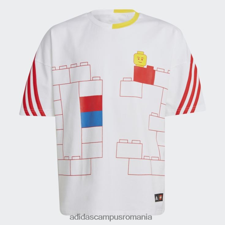 adidas campus romania x tricou alb lego clasic unisex alb roșu J266N211611