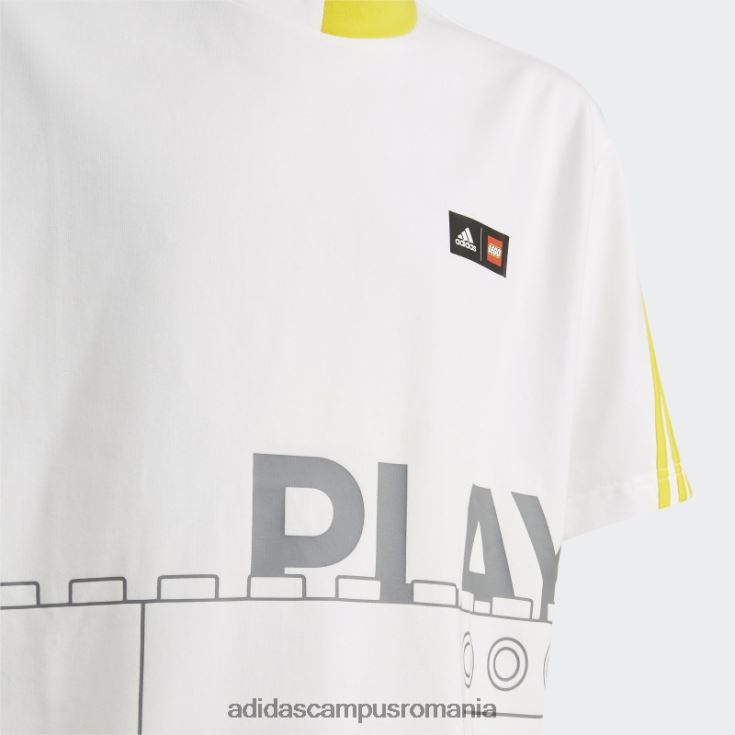 adidas campus romania x tricou lego clasic alb fashion unisex alb/galben J266N218905