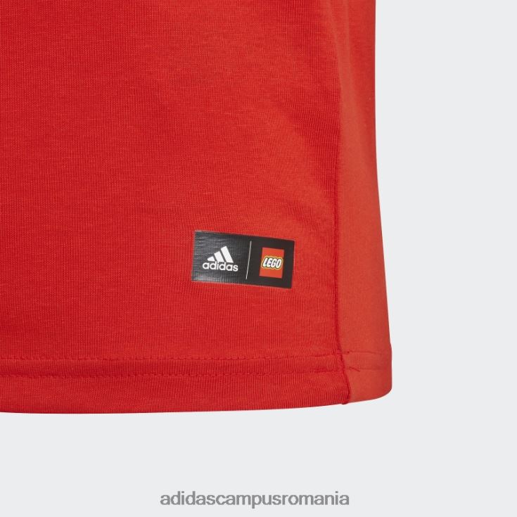adidas campus romania x tricou lego clasic roșu fierbinte unisex rosu albastru J266N219020