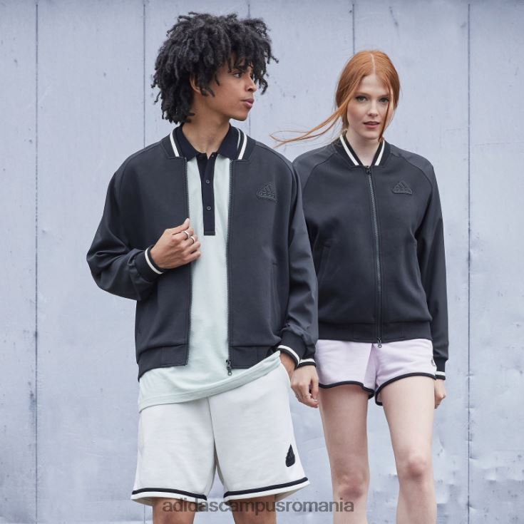 adidas campus romania jachetă bomber cu imprimeu negru (gen neutru) fashion unisex negru J266N21457