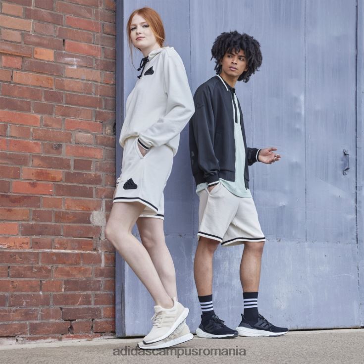 adidas campus romania pantaloni scurți albi din țesătură franțuzească (neutru de gen) unisex alb J266N21571