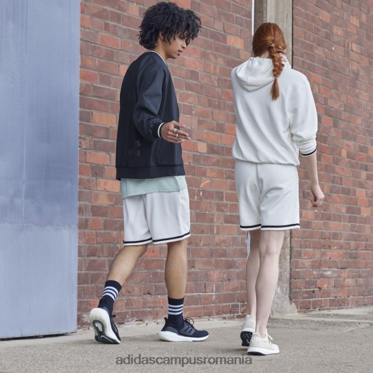 adidas campus romania pantaloni scurți albi din țesătură franțuzească (neutru de gen) unisex alb J266N21571