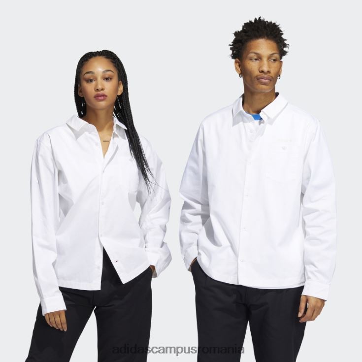 adidas campus romania cămașă albă de antrenor maxallure (neutru de gen) unisex alb/roz J266N21595