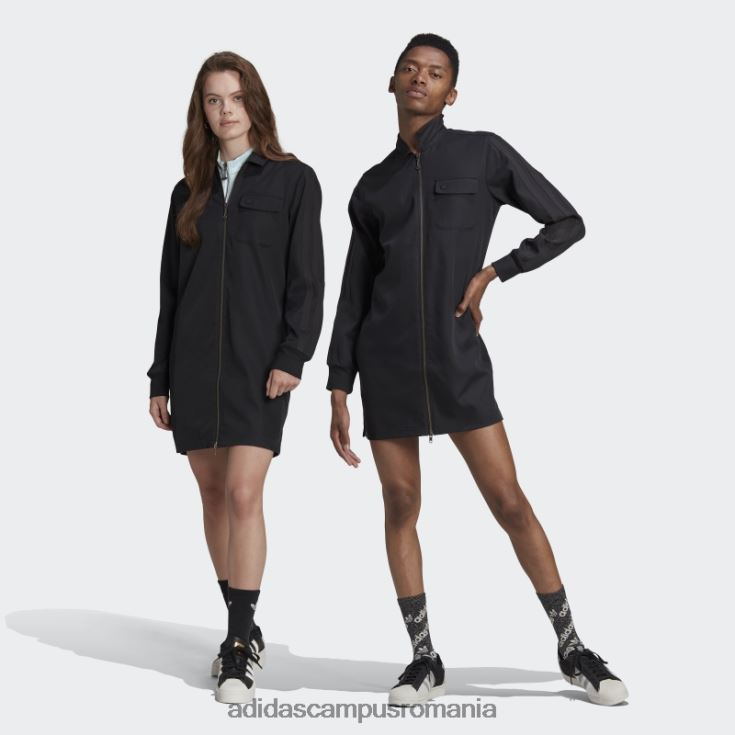 adidas campus romania cămașă rochie croită adicolor contempo neagră (neutru de gen) unisex negru J266N214621