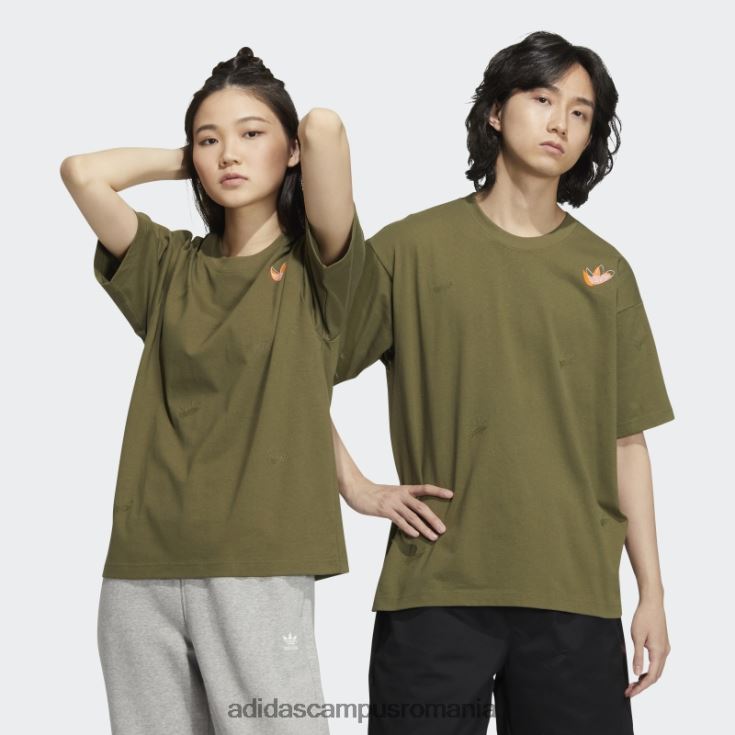adidas campus romania exterior scatter tee olive unisex măsline J266N21591