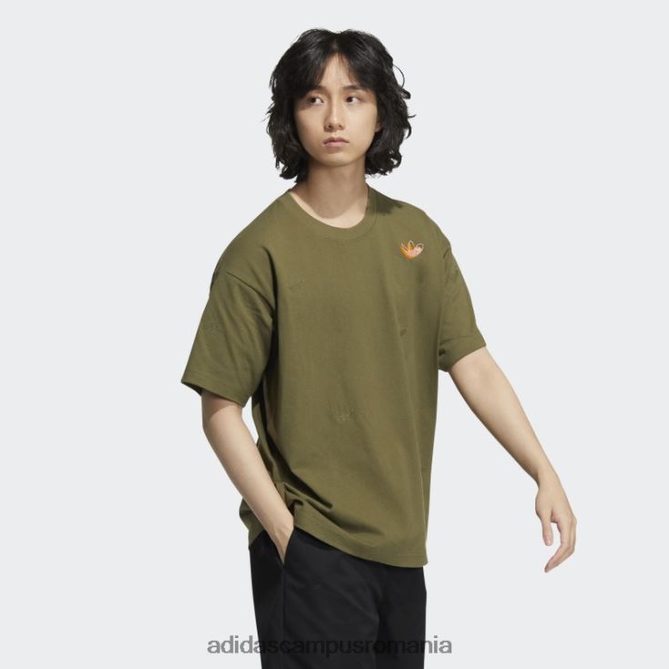 adidas campus romania exterior scatter tee olive unisex măsline J266N21591