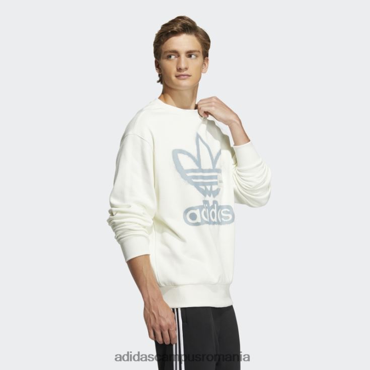 adidas campus romania hanorac alb adicolor crew adidas unisex alb J266N21509