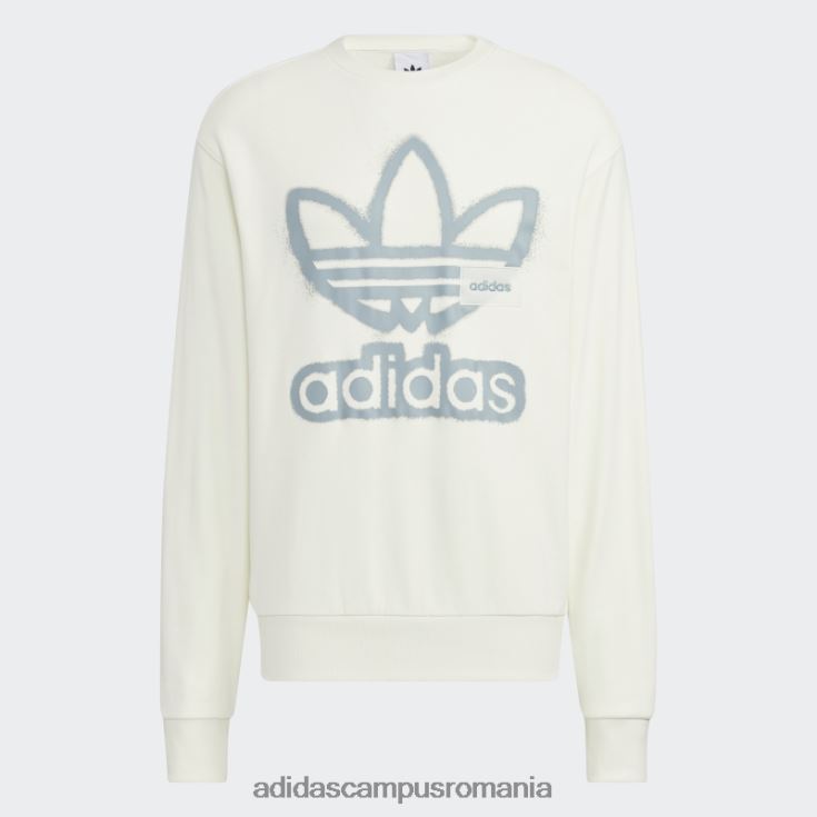 adidas campus romania hanorac alb adicolor crew adidas unisex alb J266N21509