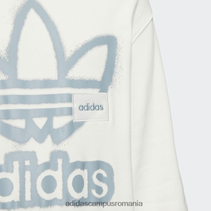 adidas campus romania hanorac alb adicolor crew adidas unisex alb J266N21509