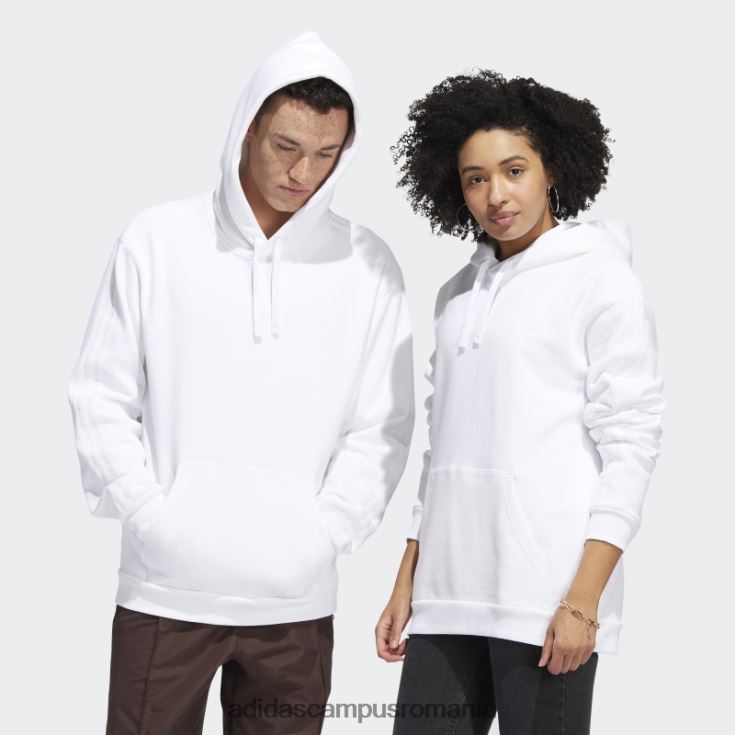 adidas campus romania hanorac alb cu glumă grea (neutru de gen) unisex alb J266N21661