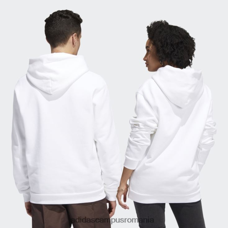 adidas campus romania hanorac alb cu glumă grea (neutru de gen) unisex alb J266N21661