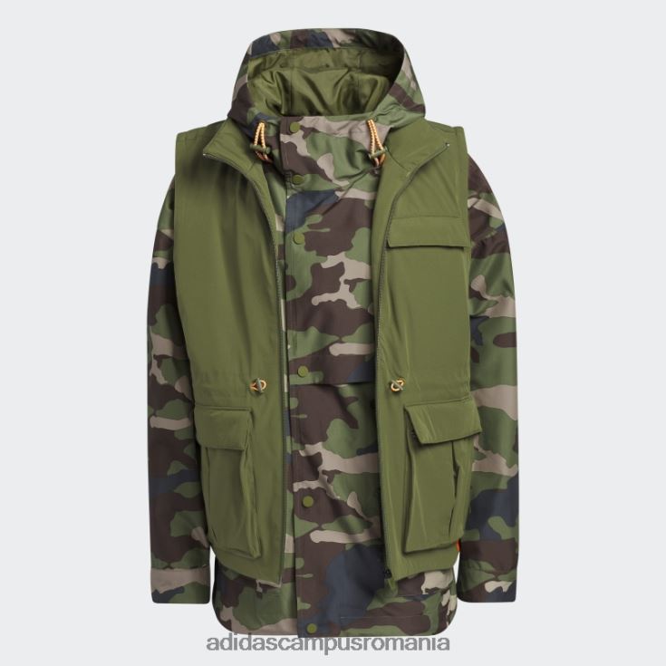 adidas campus romania jachetă aop camo 2fer (toate genurile) unisex aop camo/pin J266N21174