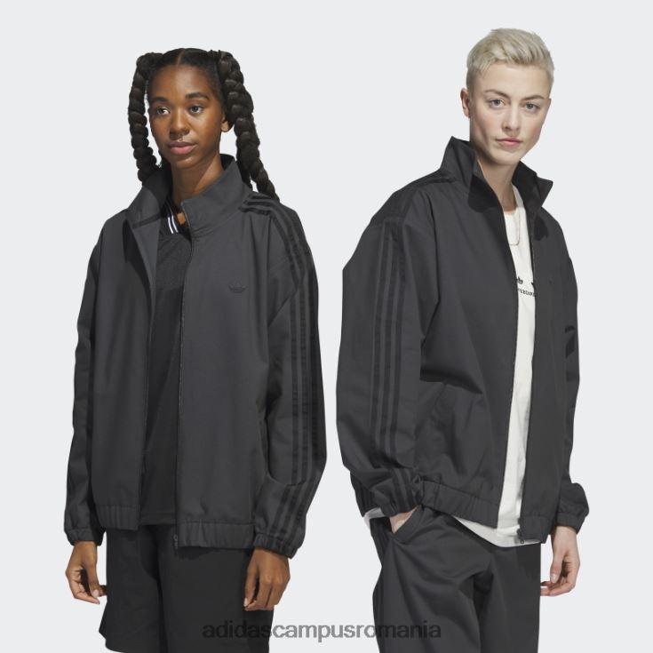 adidas campus romania jachetă de sport firebird pentru skateboarding din carbon (neutru de gen) unisex carbon/negru J266N25806