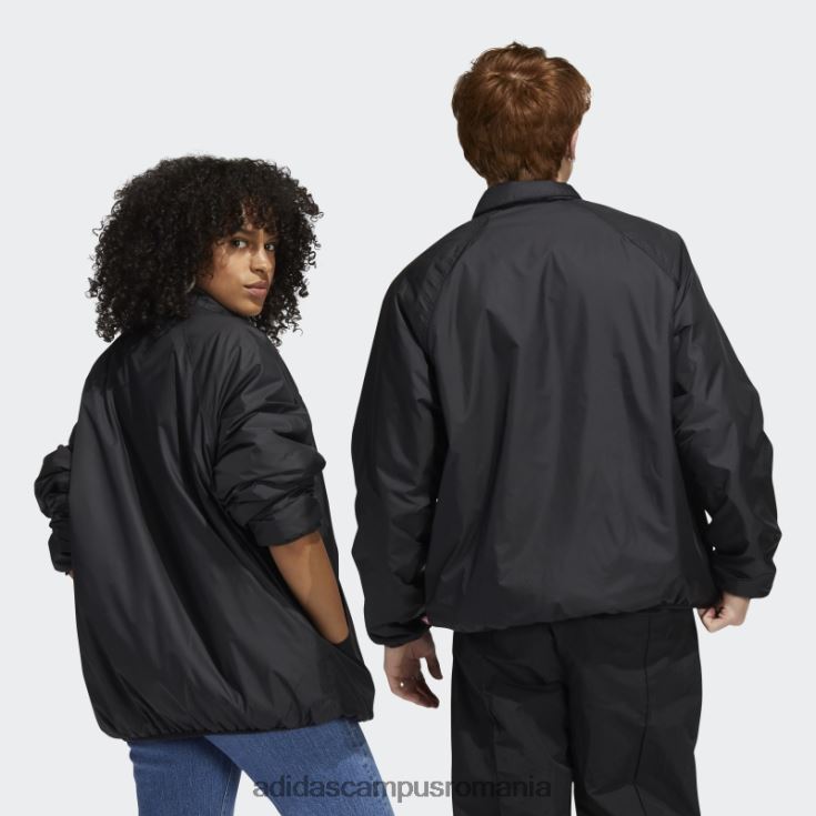 adidas campus romania jachetă neagră izolată pentru antrenor (neutru de gen) unisex negru J266N215262