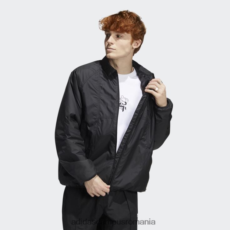 adidas campus romania jachetă neagră izolată pentru antrenor (neutru de gen) unisex negru J266N215262