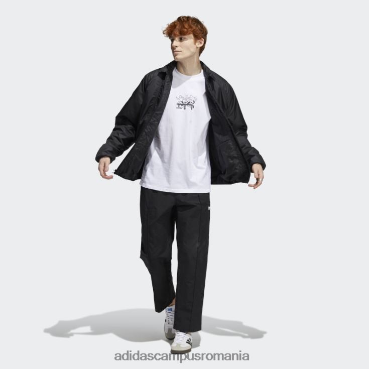 adidas campus romania jachetă neagră izolată pentru antrenor (neutru de gen) unisex negru J266N215262