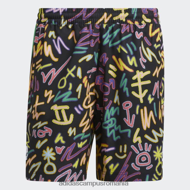 adidas campus romania love unites pantaloni scurți țesuți cu imprimeu doodle (gen neutru) multicolor unisex multicolor J266N21682