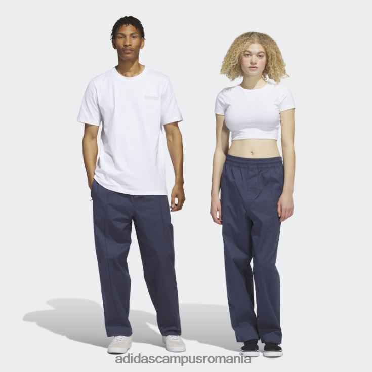 adidas campus romania pantaloni bleumarin pintuck (gen neutru) adidas unisex bleumarin/negru J266N26375