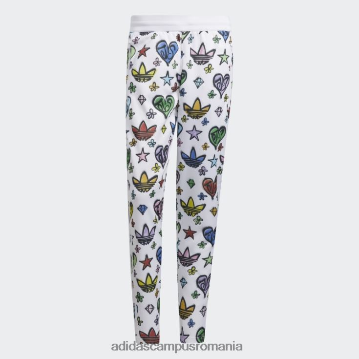 adidas campus romania pantaloni de sport alb jeremy scott monogram firebird (neutru de gen) adidas unisex alb J266N26717