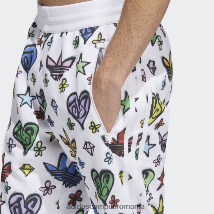 adidas campus romania pantaloni de sport alb jeremy scott monogram firebird (neutru de gen) adidas unisex alb J266N26717