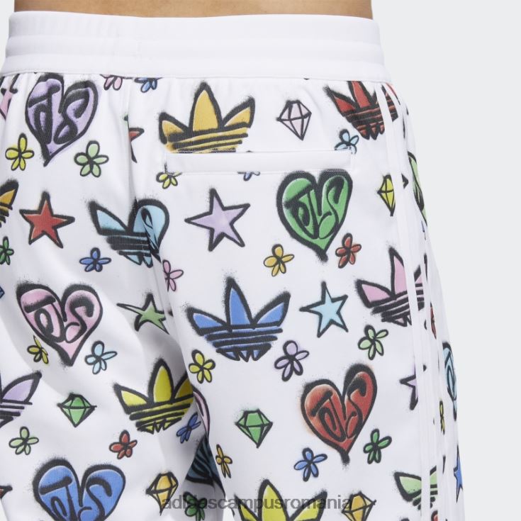 adidas campus romania pantaloni de sport alb jeremy scott monogram firebird (neutru de gen) adidas unisex alb J266N26717