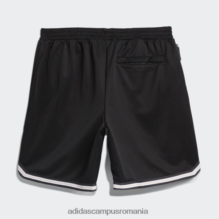 adidas campus romania pantaloni scurți de baschet tyshawn (neutru de gen) negri unisex negru/alb/aur mat J266N27063