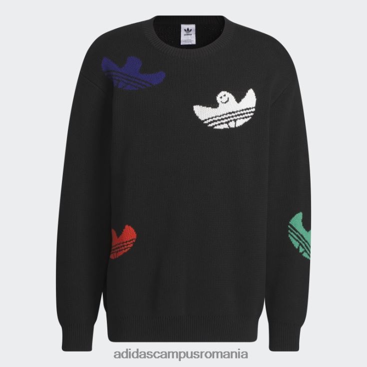adidas campus romania pulover negru din tricot shmoofoil (neutru de gen) unisex negru/multicolor J266N26107