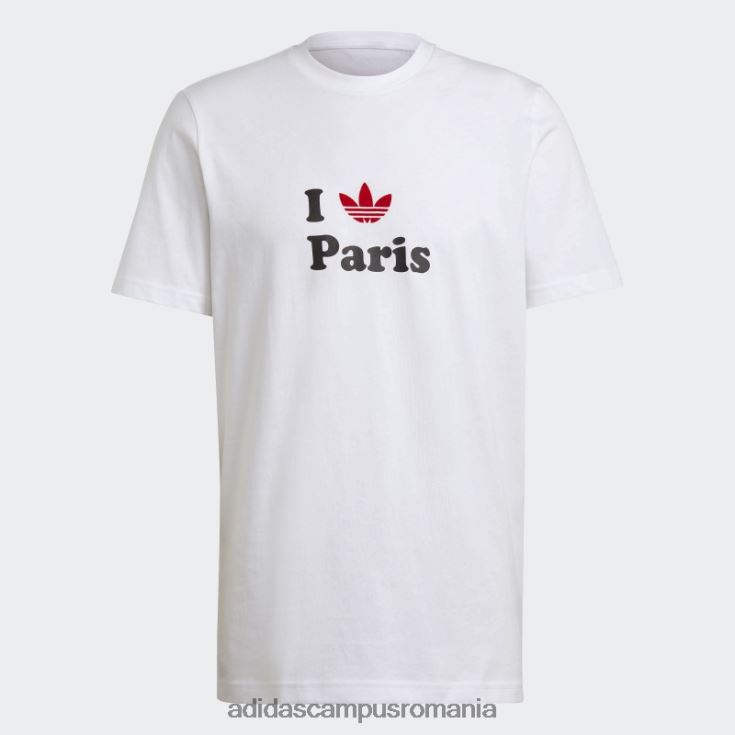 adidas campus romania tricou alb paris trefoil adidas unisex alb J266N215315