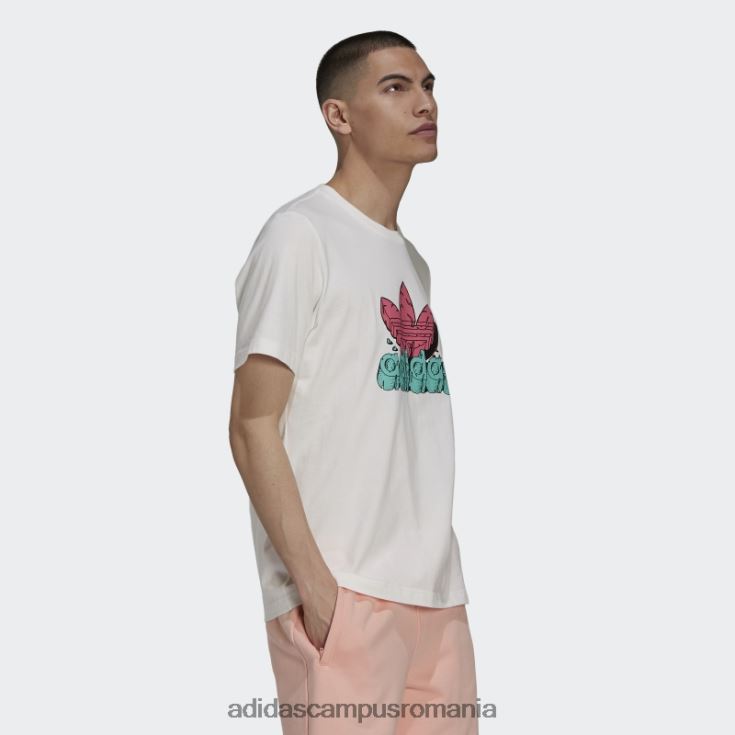 adidas campus romania tricou amuzant dino (gen neutru) alb unisex alb J266N26920