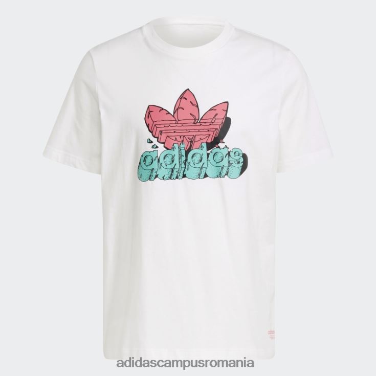 adidas campus romania tricou amuzant dino (gen neutru) alb unisex alb J266N26920