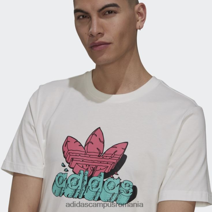 adidas campus romania tricou amuzant dino (gen neutru) alb unisex alb J266N26920