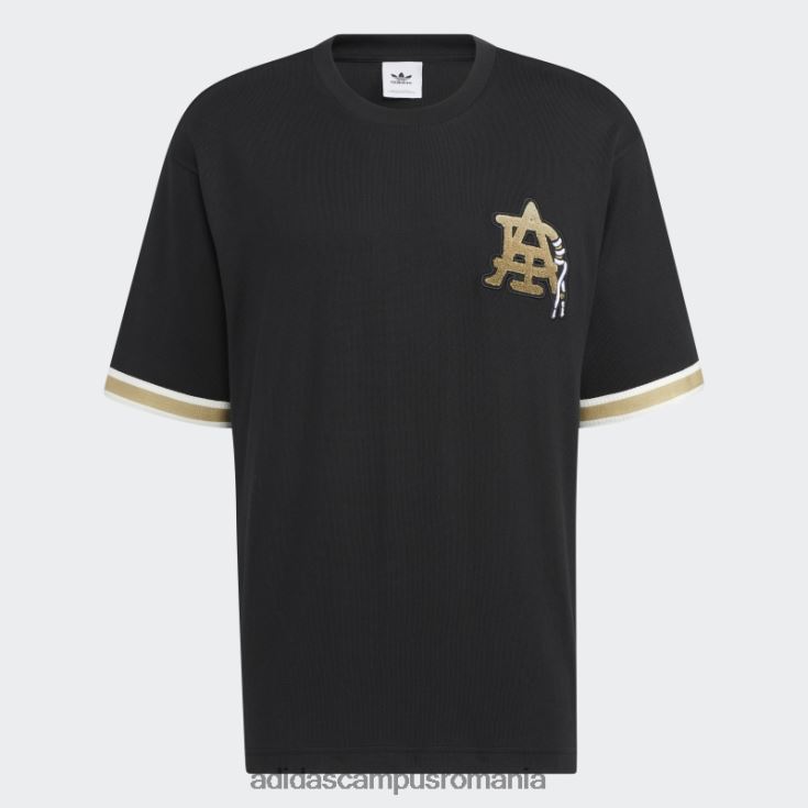 adidas campus romania tricou cu ecuson colegial modern negru adidas unisex negru J266N21524