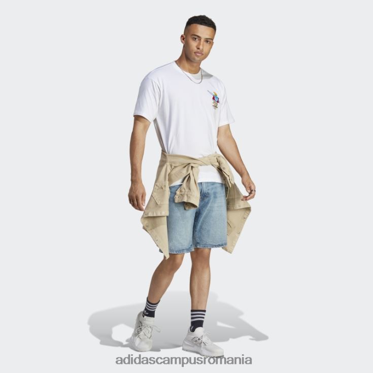 adidas campus romania tricou de craciun (gen neutru) alb adidas unisex alb J266N214820