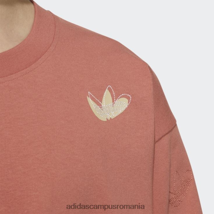 adidas campus romania tricou împrăștiat în aer liber pământ unisex Pământ J266N21235