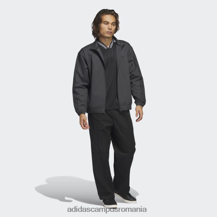adidas campus romania tricou negru cu oase de pește (fără sex) unisex alb negru J266N25771