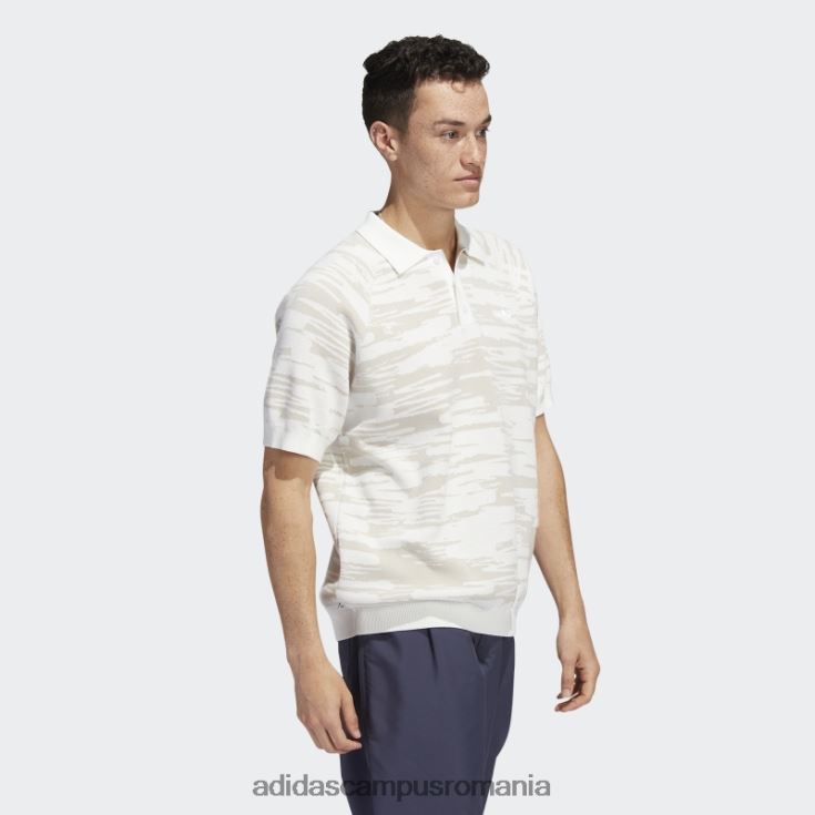 adidas campus romania tricou polo alb nora tricotat (gen neutru) adidas unisex alb/beatitudine J266N25373