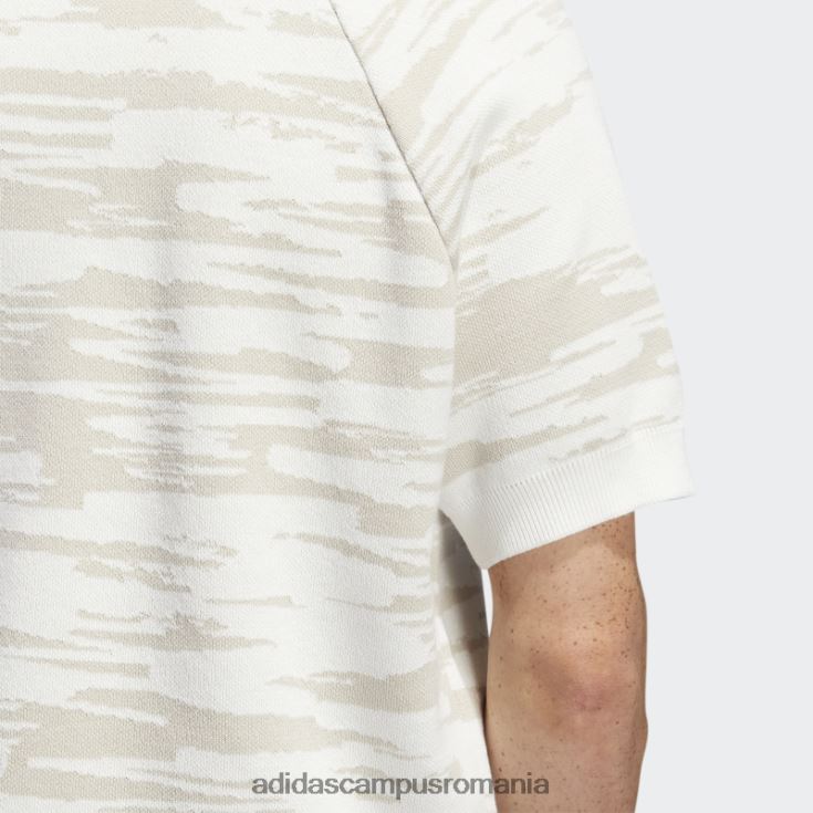 adidas campus romania tricou polo alb nora tricotat (gen neutru) adidas unisex alb/beatitudine J266N25373