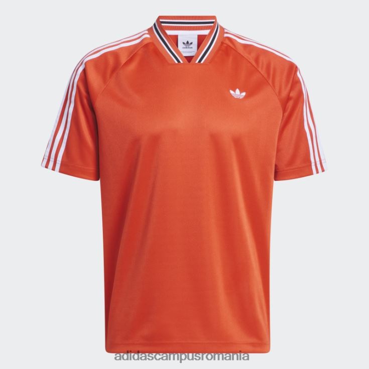 adidas campus romania tricou roșu cu țesătură de pește (fără sex) unisex roșu/alb/negru J266N25770