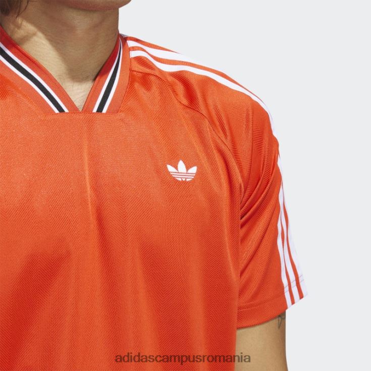 adidas campus romania tricou roșu cu țesătură de pește (fără sex) unisex roșu/alb/negru J266N25770