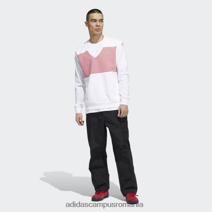 adidas campus romania vestă de luptă cu scaun alb shmoofoil (neutru de gen) unisex alb roșu J266N26383