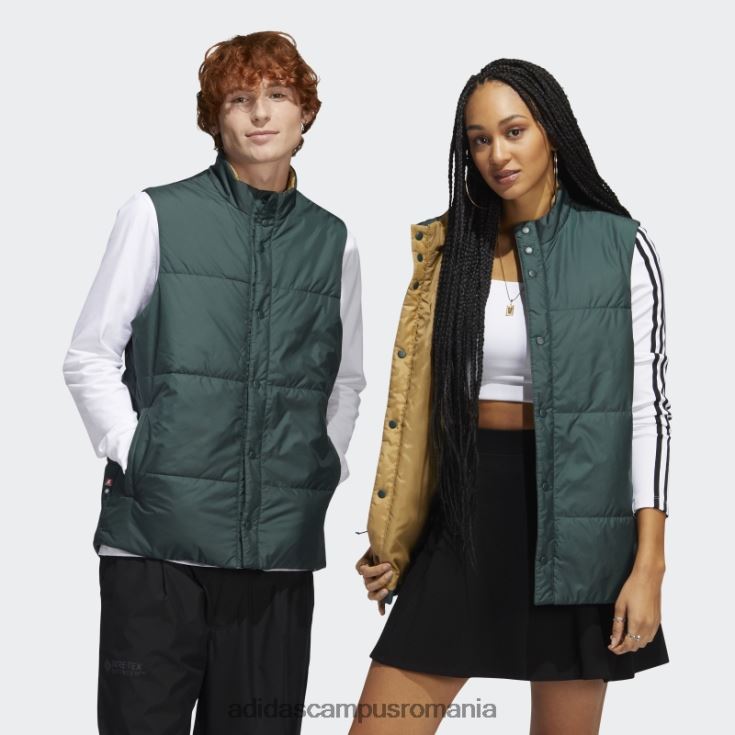 adidas campus romania vesta de skateboard primaloft (gen neutru) verde unisex verde/carton/negru J266N214839