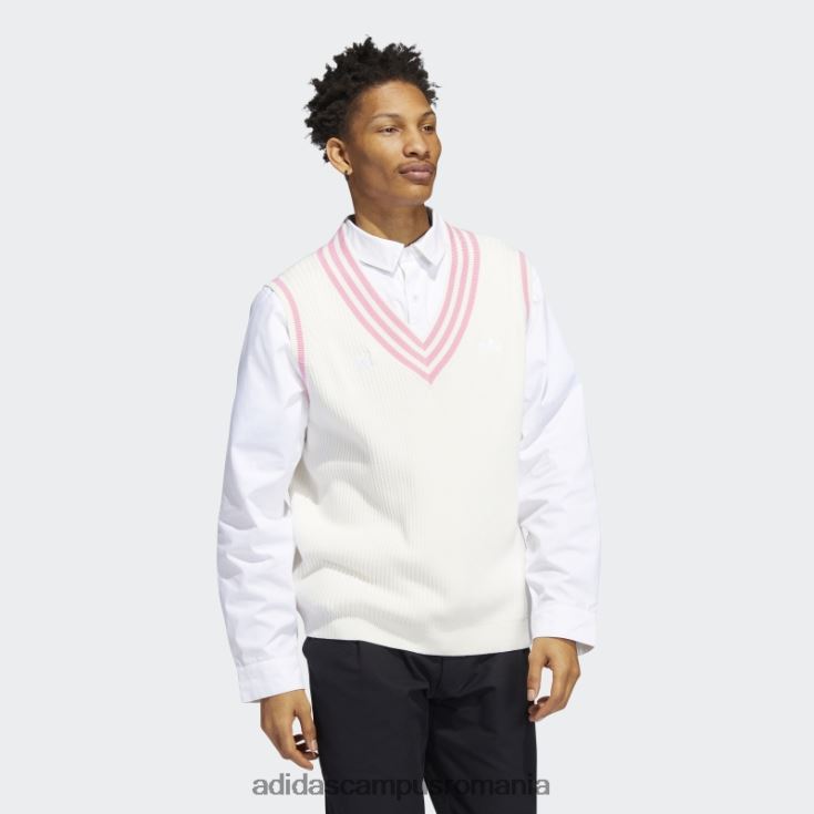 adidas campus romania vesta pulover albă maxallure (neutru de gen) unisex alb/roz J266N21594
