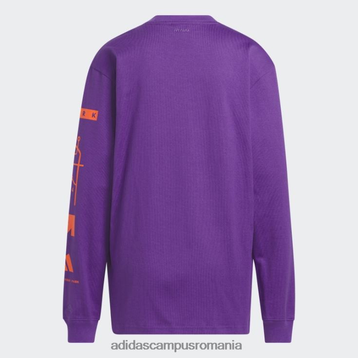 adidas campus romania tricou grafic violet cu mânecă lungă (toate genurile) adidas unisex Violet J266N213713