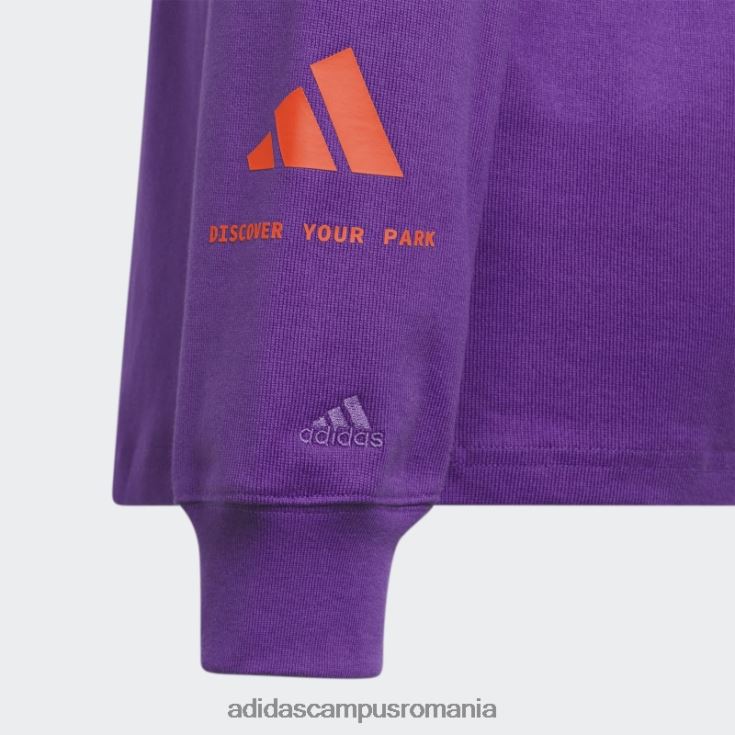 adidas campus romania tricou grafic violet cu mânecă lungă (toate genurile) adidas unisex Violet J266N213713