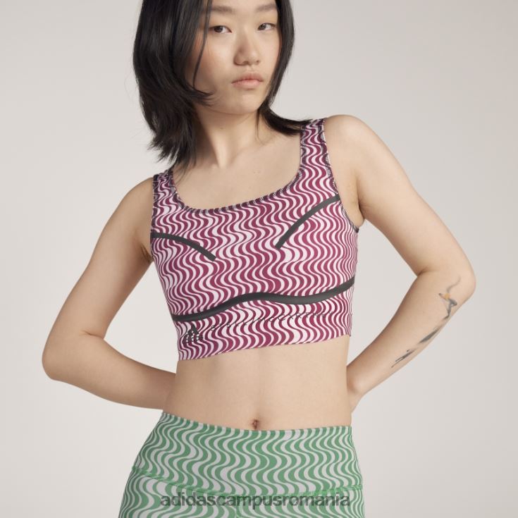 adidas campus romania alb de stella mccartney crop top cu imprimeu truepurpose fierbinte unisex alb J266N22302