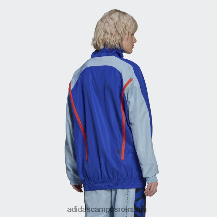 adidas campus romania albastru arctic fierbinte de stella mccartney culoare blocată top de pistă unisex albastru arctic/albastru îndrăzneț J266N22610