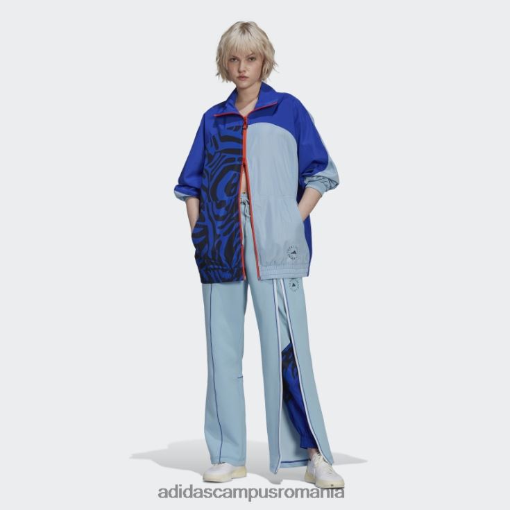 adidas campus romania albastru arctic fierbinte de stella mccartney culoare blocată top de pistă unisex albastru arctic/albastru îndrăzneț J266N22610