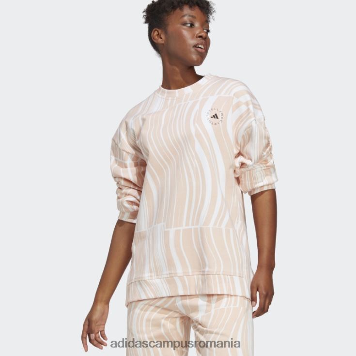 adidas campus romania blush pink by stella mccartney hanorac grafic truecasuals unisex fard de obraz roz/alb J266N216905