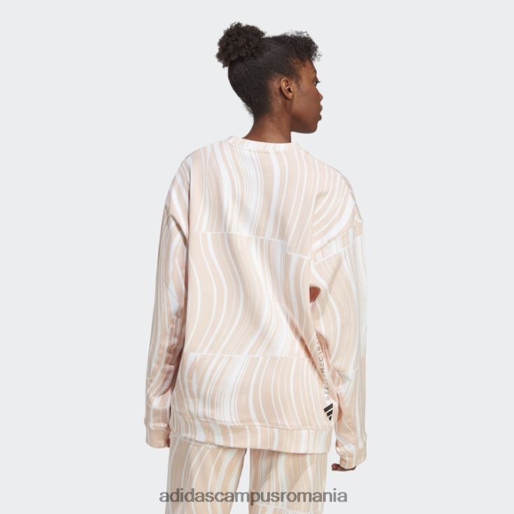 adidas campus romania blush pink by stella mccartney hanorac grafic truecasuals unisex fard de obraz roz/alb J266N216905