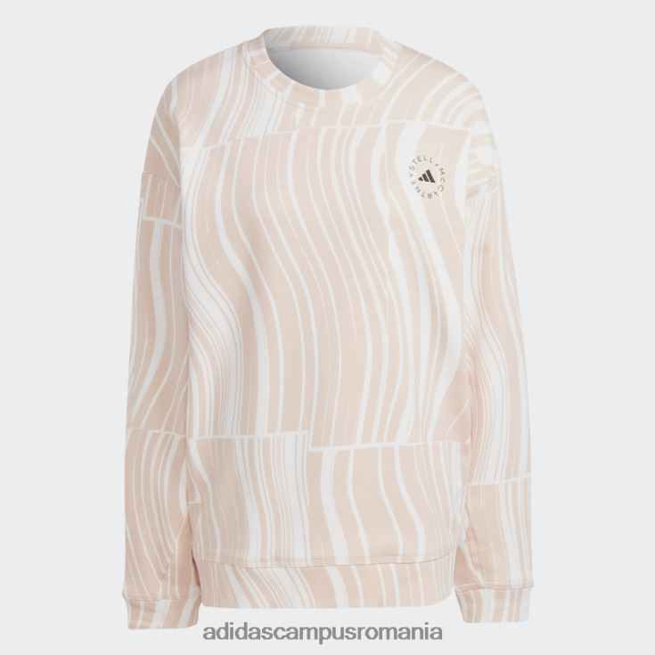 adidas campus romania blush pink by stella mccartney hanorac grafic truecasuals unisex fard de obraz roz/alb J266N216905